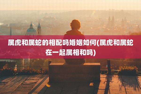 属虎和属蛇的相配吗婚姻如何(属虎和属蛇在一起属相和吗)