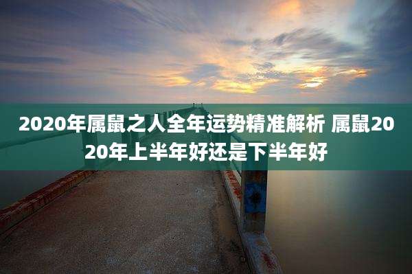2020年属鼠之人全年运势精准解析 属鼠2020年上半年好还是下半年好
