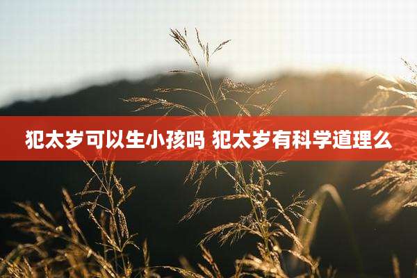 犯太岁可以生小孩吗 犯太岁有科学道理么