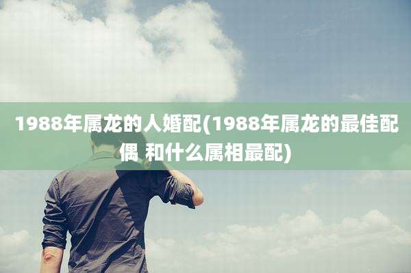 1988年属龙的人婚配(1988年属龙的最佳配偶 和什么属相最配)