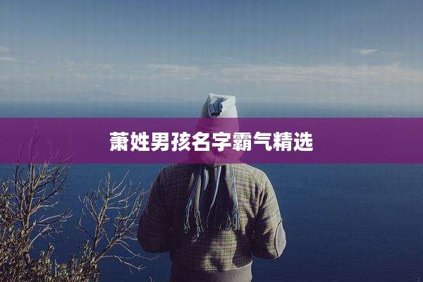 萧姓男孩名字霸气精选