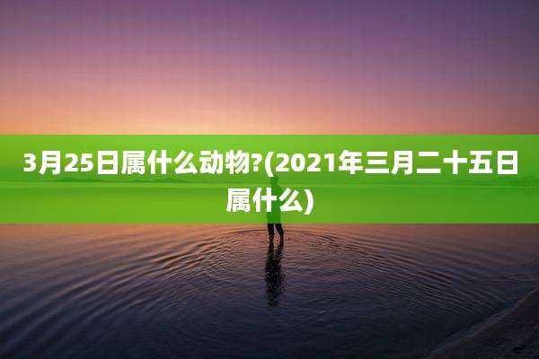 3月25日属什么动物?(2021年三月二十五日属什么)