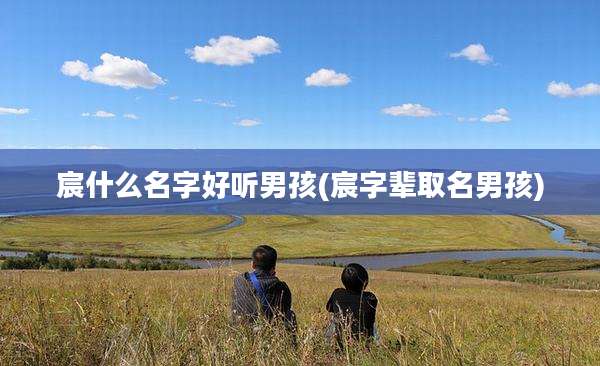宸什么名字好听男孩(宸字辈取名男孩)