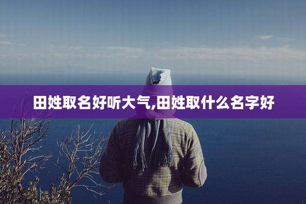 田姓取名好听大气,田姓取什么名字好