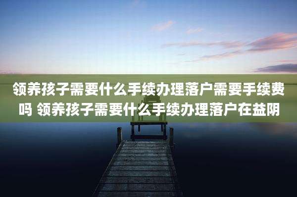 领养孩子需要什么手续办理落户需要手续费吗 领养孩子需要什么手续办理落户在益阴