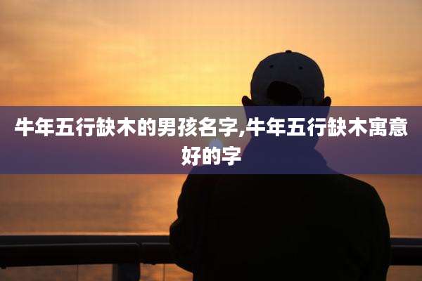 牛年五行缺木的男孩名字,牛年五行缺木寓意好的字