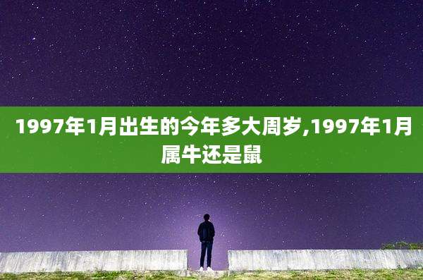 1997年1月出生的今年多大周岁,1997年1月属牛还是鼠