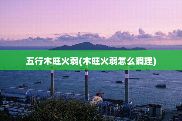 五行木旺火弱(木旺火弱怎么调理)