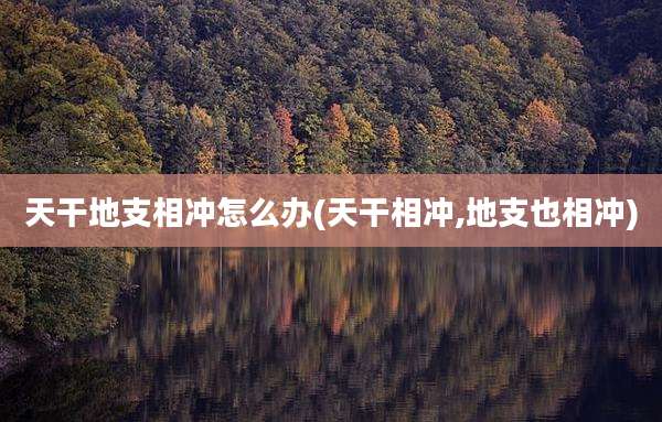 天干地支相冲怎么办(天干相冲,地支也相冲)