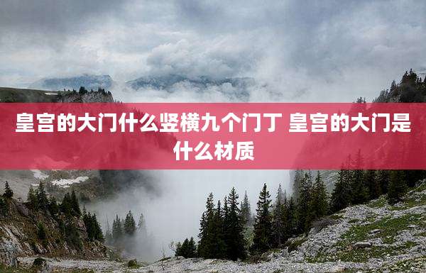 皇宫的大门什么竖横九个门丁 皇宫的大门是什么材质