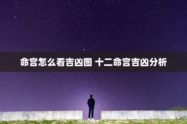 命宫怎么看吉凶图 十二命宫吉凶分析