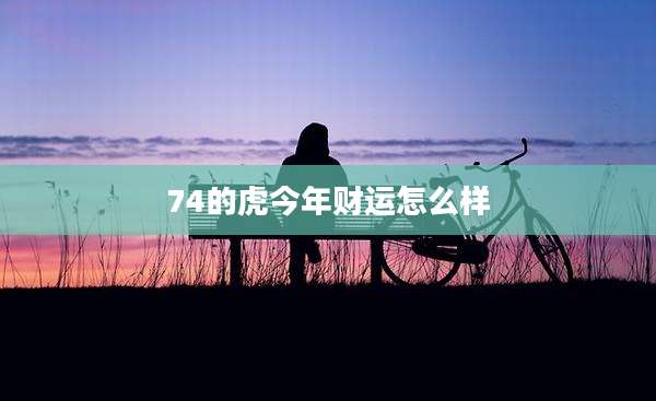 74的虎今年财运怎么样