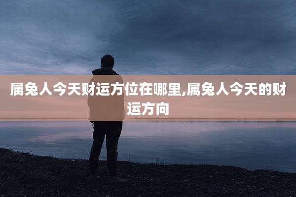 属兔人今天财运方位在哪里,属兔人今天的财运方向
