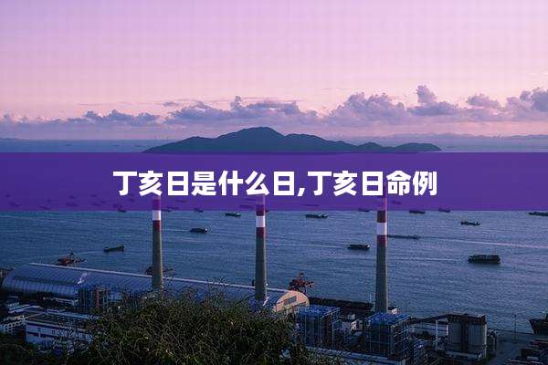 丁亥日是什么日,丁亥日命例