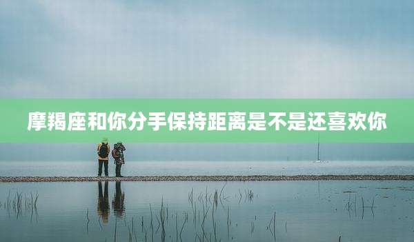 摩羯座和你分手保持距离是不是还喜欢你