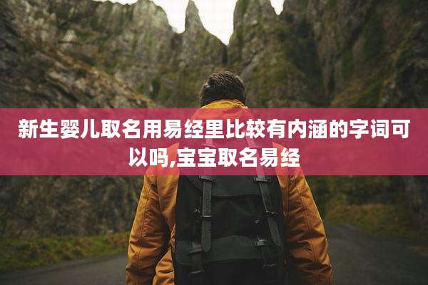新生婴儿取名用易经里比较有内涵的字词可以吗,宝宝取名易经