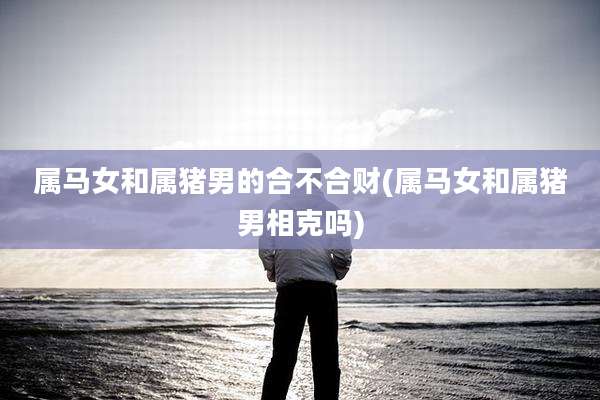 属马女和属猪男的合不合财(属马女和属猪男相克吗)