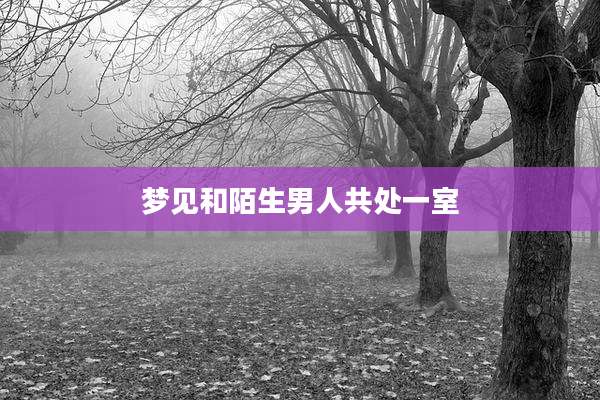 梦见和陌生男人共处一室