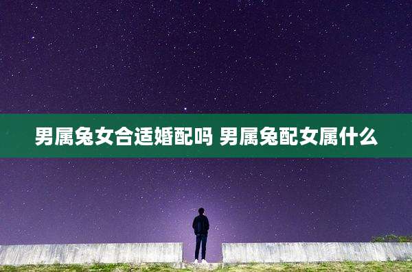 男属兔女合适婚配吗 男属兔配女属什么