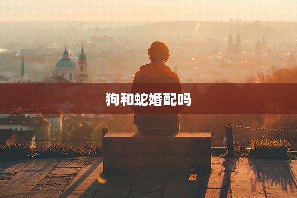 狗和蛇婚配吗