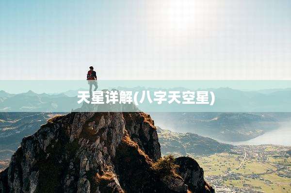 天星详解(八字天空星)