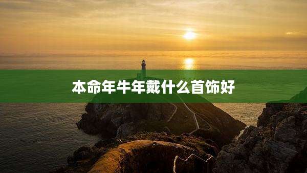 本命年牛年戴什么首饰好