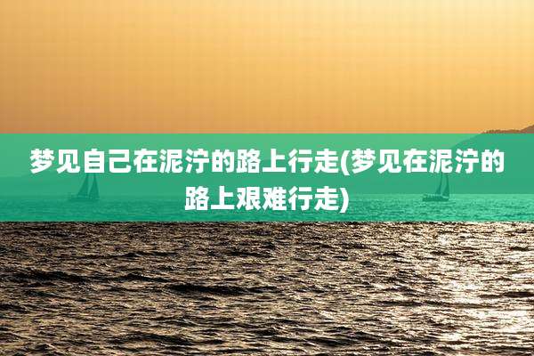 梦见自己在泥泞的路上行走(梦见在泥泞的路上艰难行走)