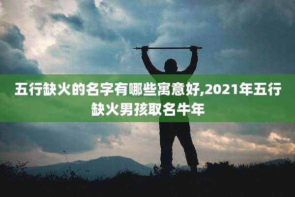 五行缺火的名字有哪些寓意好,2021年五行缺火男孩取名牛年