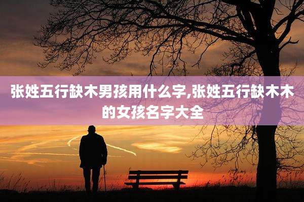 张姓五行缺木男孩用什么字,张姓五行缺木木的女孩名字大全