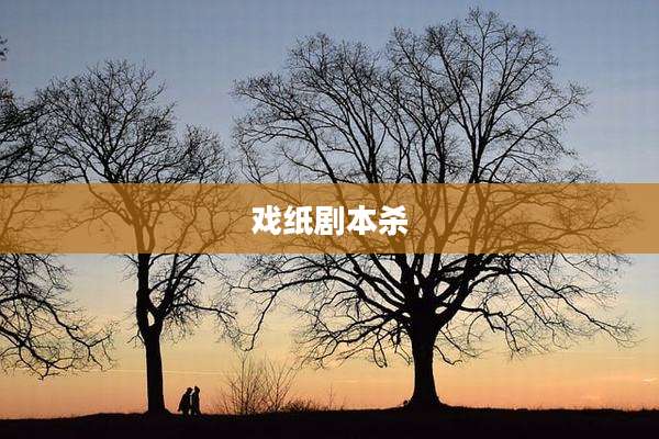 戏纸剧本杀