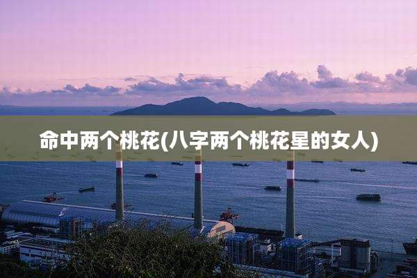命中两个桃花(八字两个桃花星的女人)