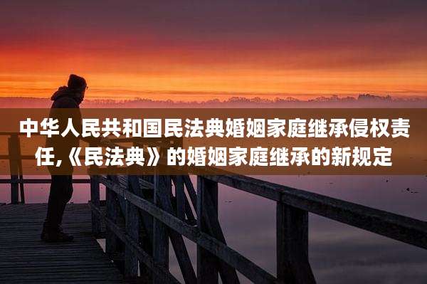中华人民共和国民法典婚姻家庭继承侵权责任,《民法典》的婚姻家庭继承的新规定