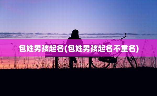 包姓男孩起名(包姓男孩起名不重名)