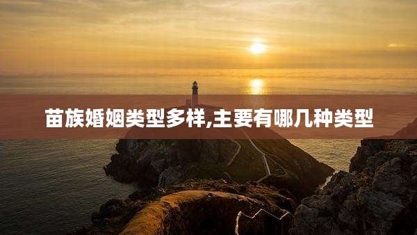 苗族婚姻类型多样,主要有哪几种类型