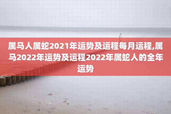 属马人属蛇2021年运势及运程每月运程,属马2022年运势及运程2022年属蛇人的全年运势