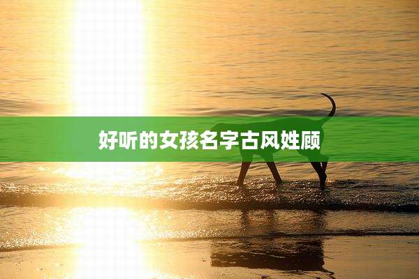 好听的女孩名字古风姓顾