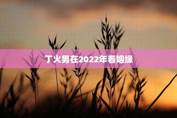 丁火男在2022年看姻缘