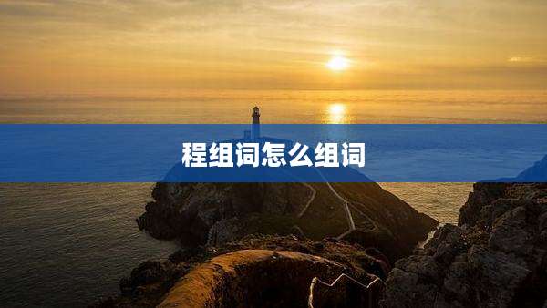 程组词怎么组词