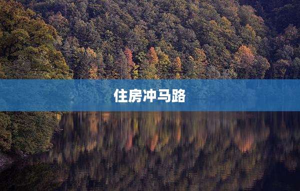 住房冲马路