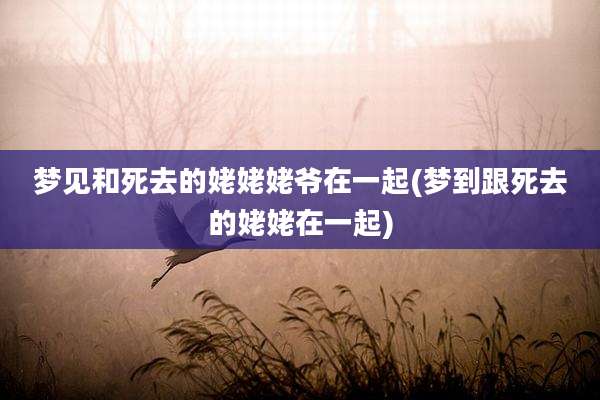 梦见和死去的姥姥姥爷在一起(梦到跟死去的姥姥在一起)
