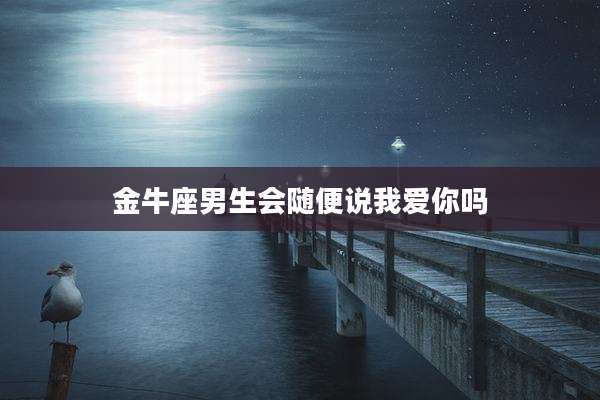 金牛座男生会随便说我爱你吗
