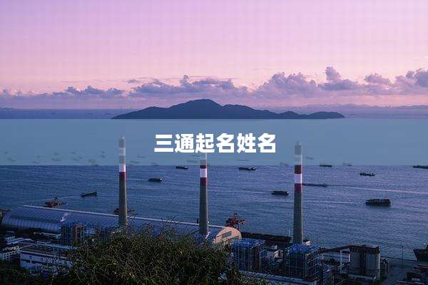 三通起名姓名
