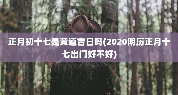 正月初十七是黄道吉日吗(2020阴历正月十七出门好不好)