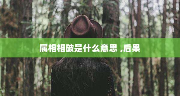属相相破是什么意思 ,后果