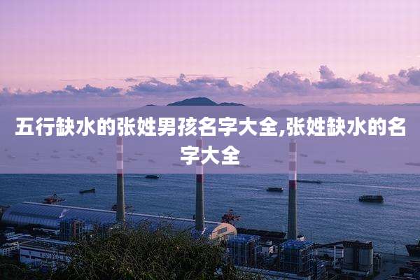 五行缺水的张姓男孩名字大全,张姓缺水的名字大全