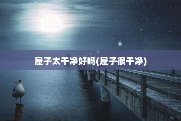 屋子太干净好吗(屋子很干净)