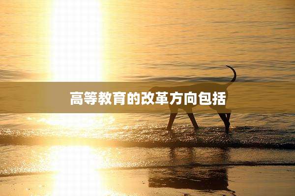 高等教育的改革方向包括