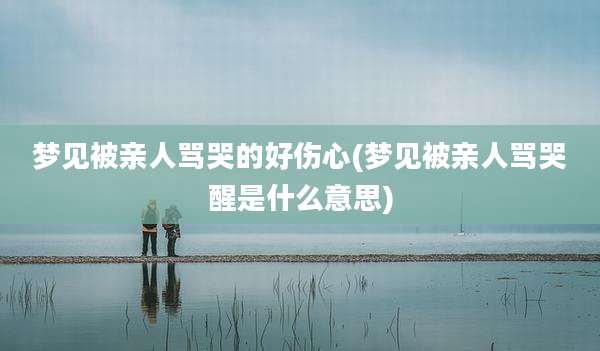 梦见被亲人骂哭的好伤心(梦见被亲人骂哭醒是什么意思)