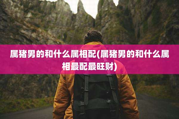 属猪男的和什么属相配(属猪男的和什么属相最配最旺财)
