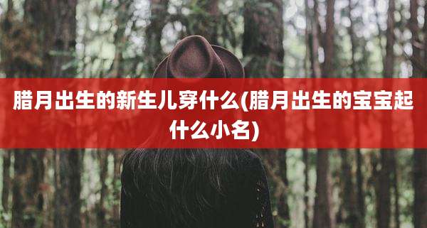 腊月出生的新生儿穿什么(腊月出生的宝宝起什么小名)